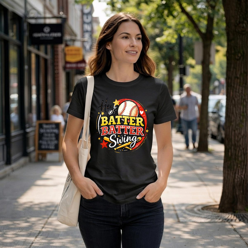 Hey Batter Batter Swing Baseball Tee