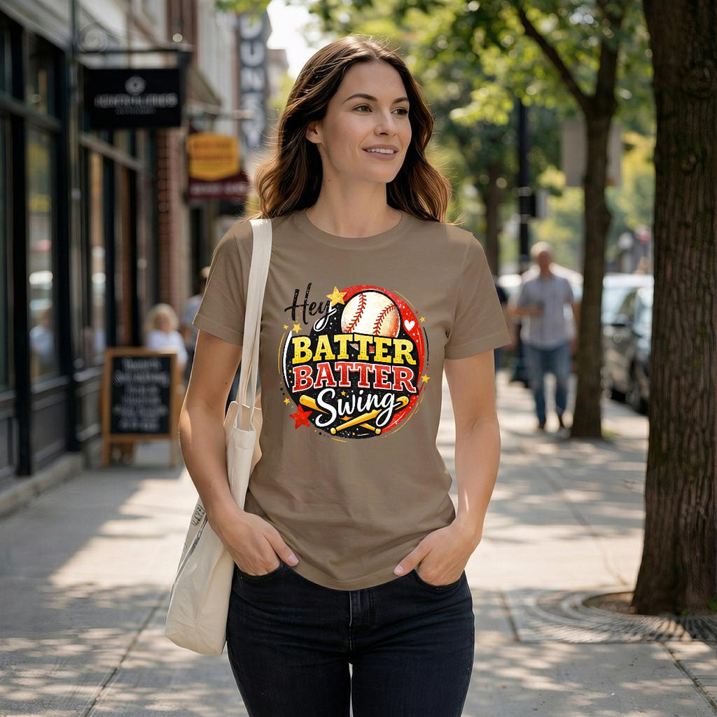 Hey Batter Batter Swing Baseball Tee