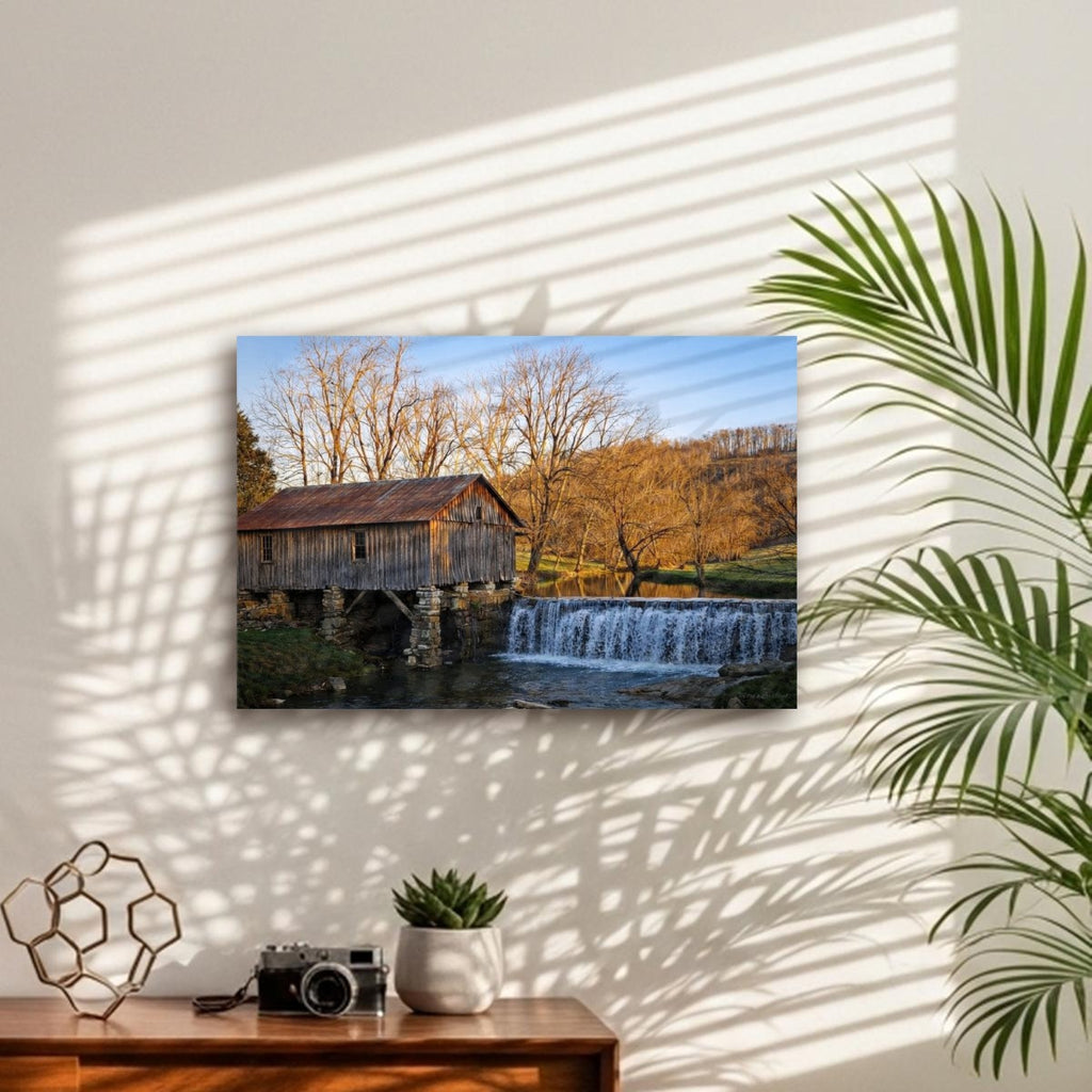 The Heritage Gristmill: 1890 Historic Lee County Canvas Wall Art