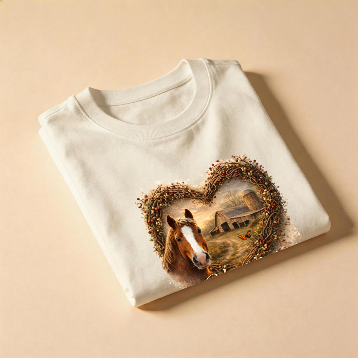 Virginia Heartland Vintage Horse & Barn Graphic Tee | Comfort Colors C1717