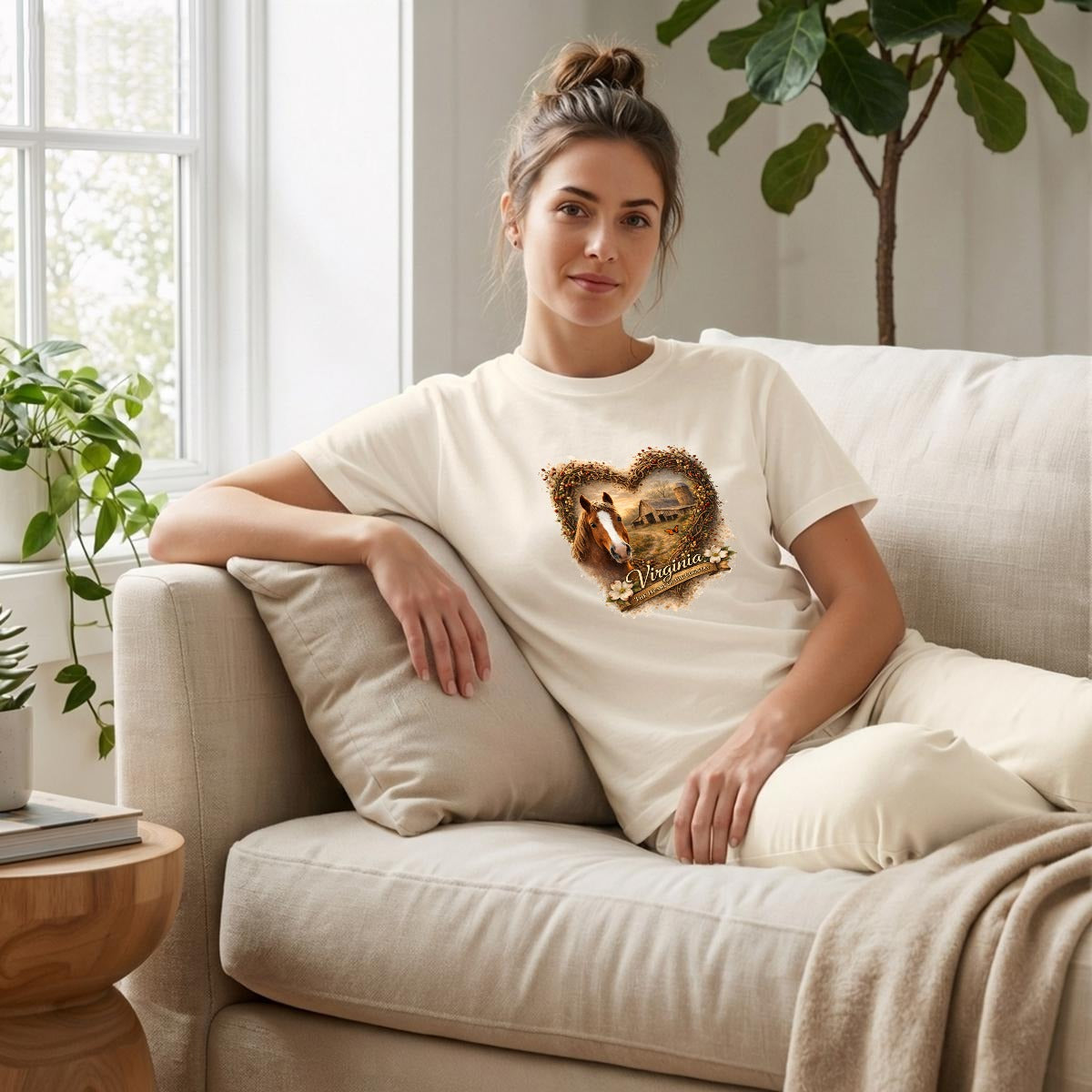 Virginia Heartland Vintage Horse & Barn Graphic Tee | Comfort Colors C1717