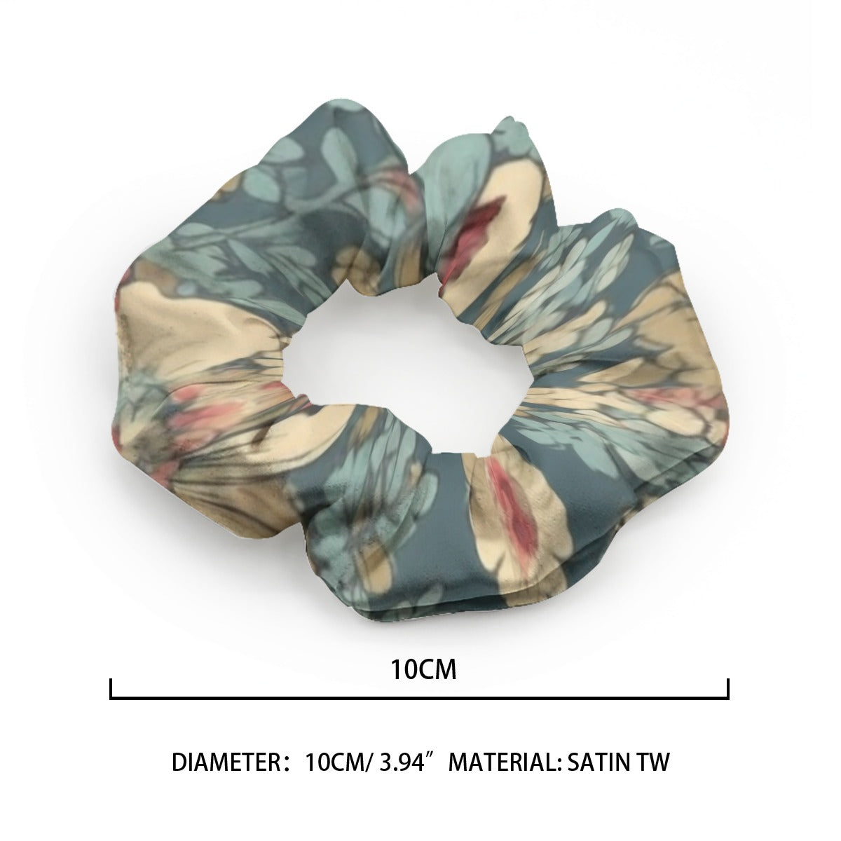 Dusty Teal Vintage Scrunchie