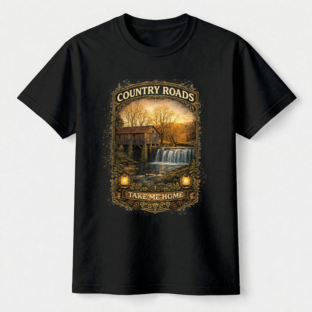 Historic Cowan Gristmill "Take Me Home" Tee - Custom Photography Women's Apparel by Mary's Creations