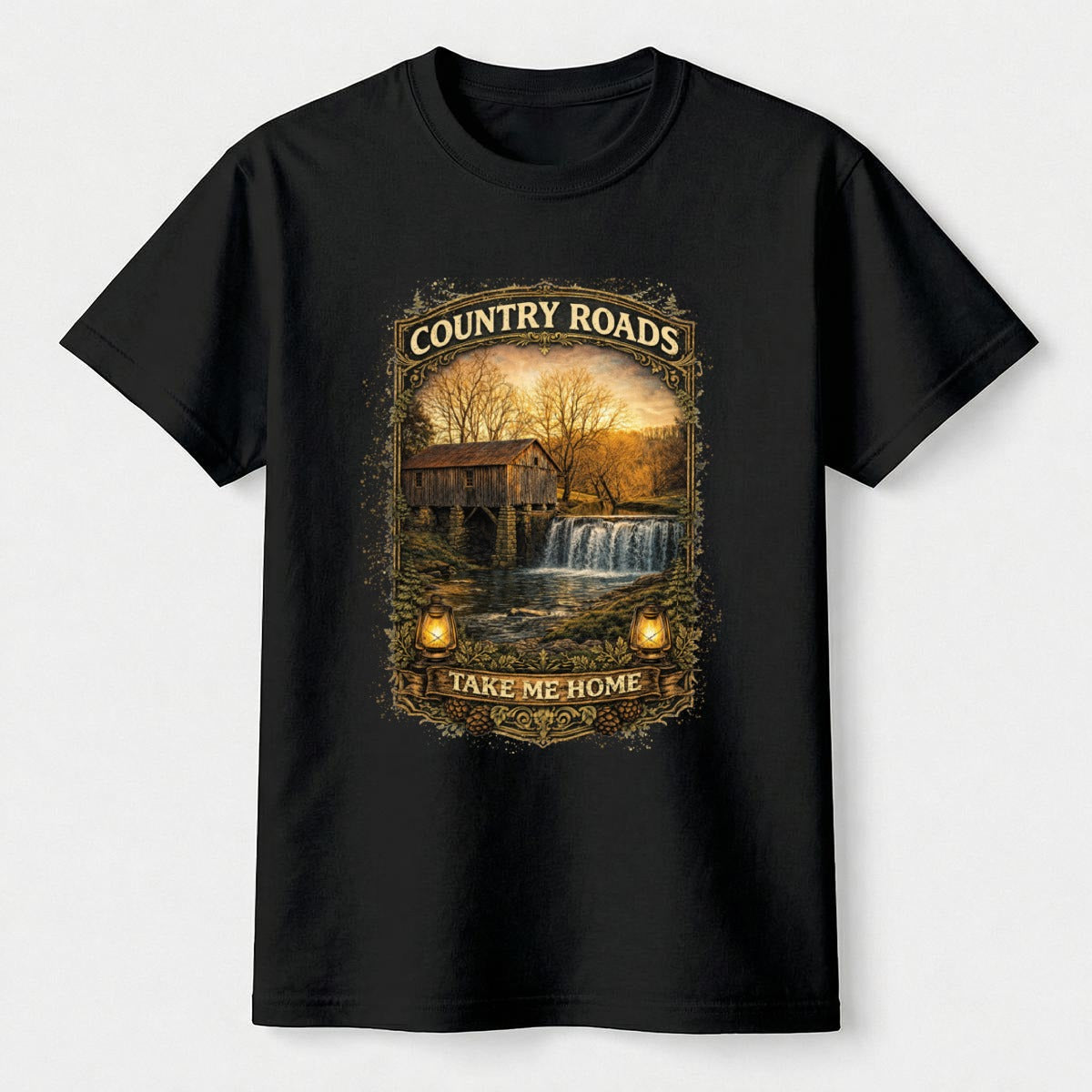 Historic Cowan Gristmill "Take Me Home" Tee - Custom Photography Women's Apparel by Mary's Creations