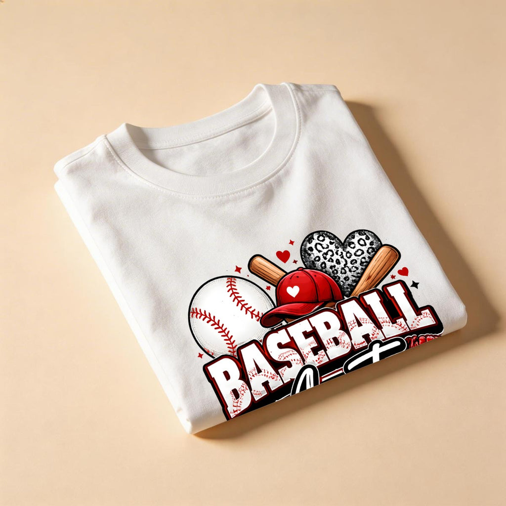 Women’s Baseball Aunt Graphic Tee - Comfort Colors C1717 - Double DTG Print