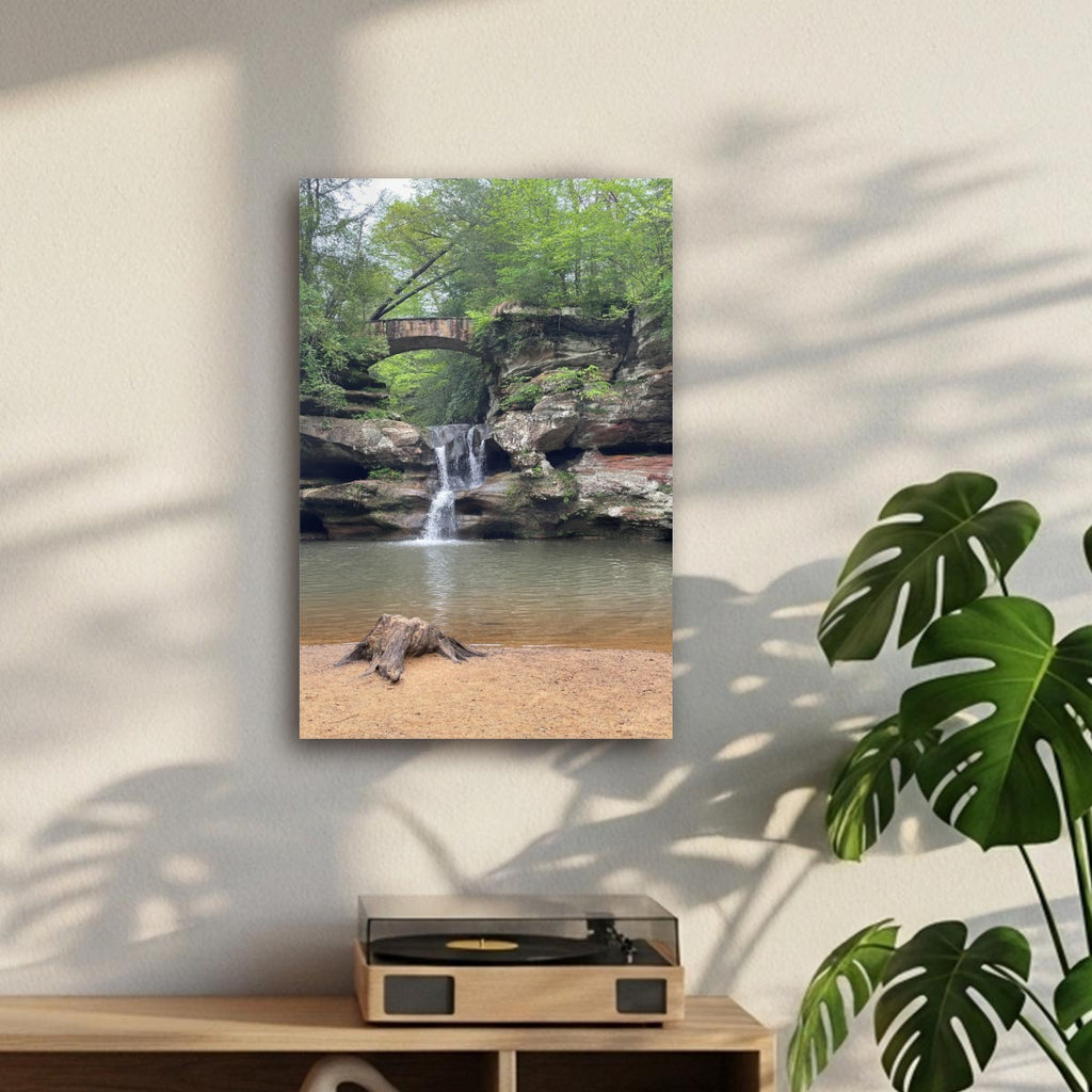 The Stone Bridge Cascade - Canvas with Frame|Vertical 2:3