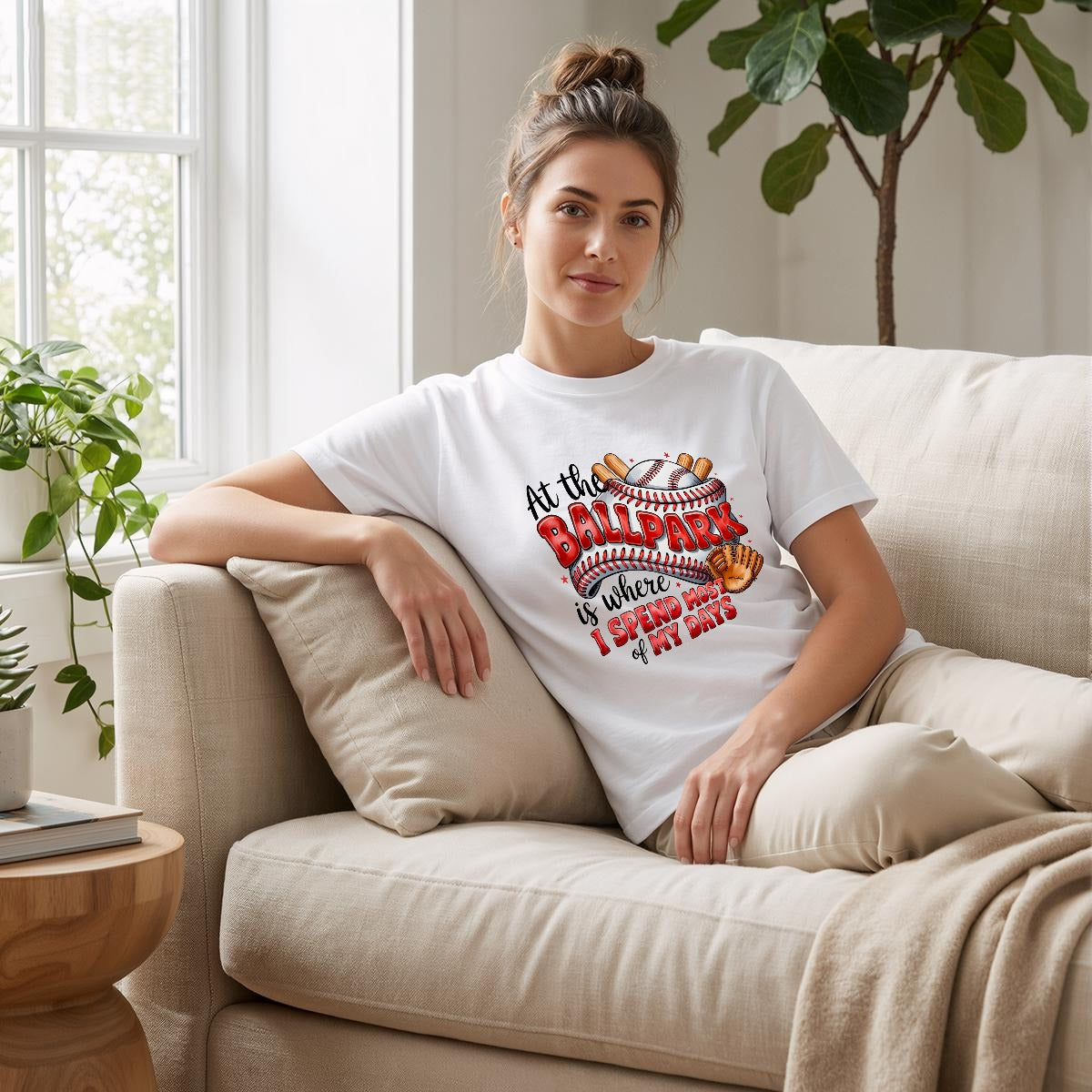 Women’s "At the Ballpark" Comfort Colors Tee
