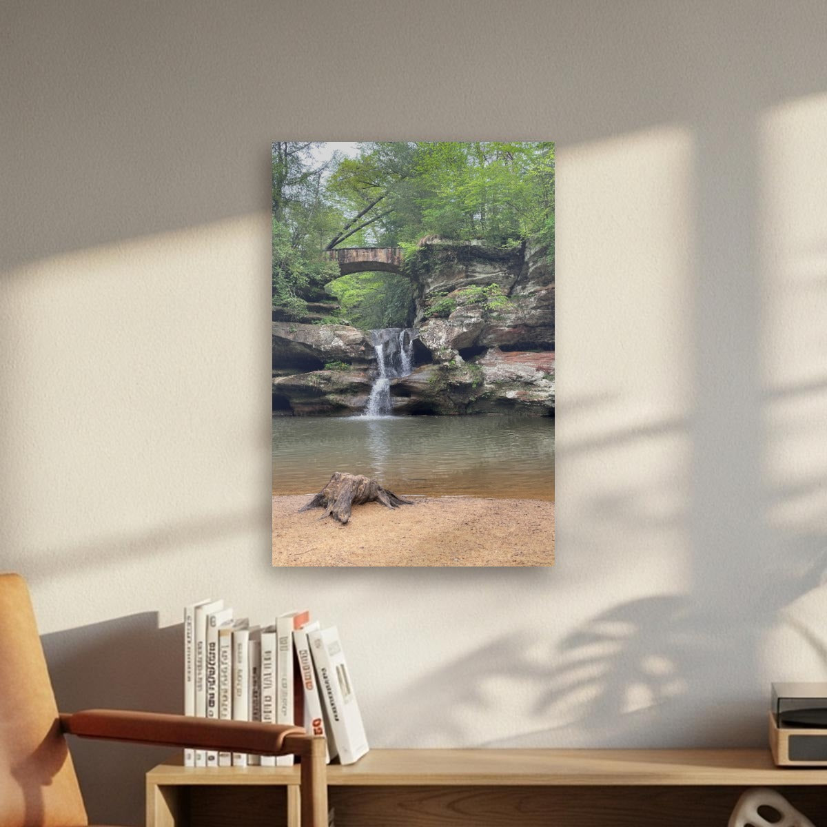 The Stone Bridge Cascade - Canvas with Frame|Vertical 2:3