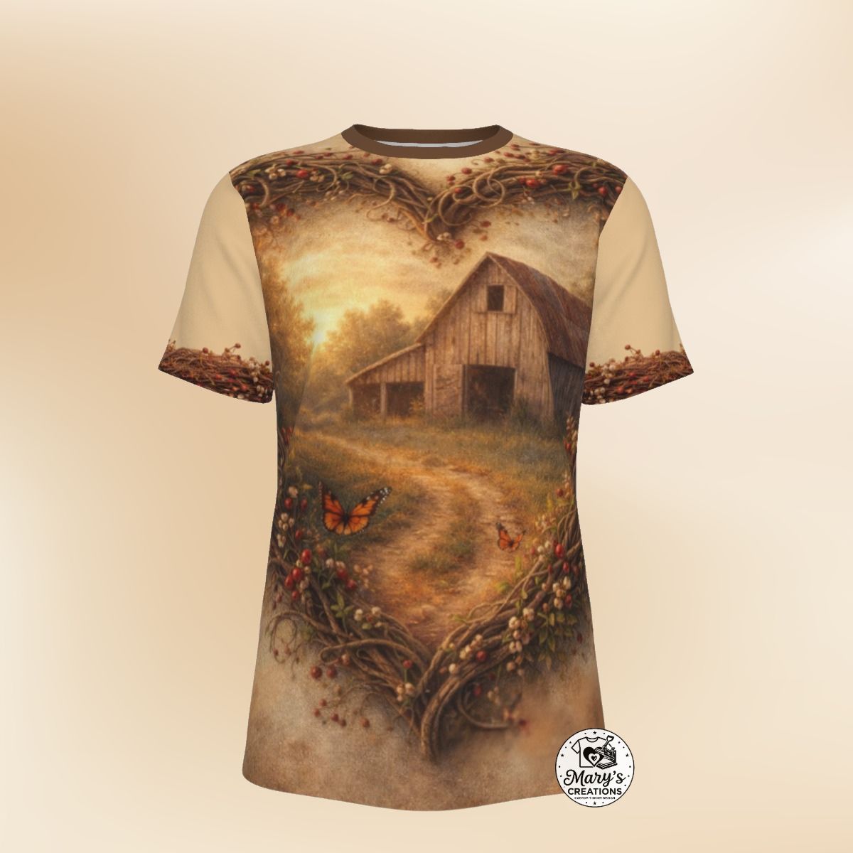 Rustic Barn Heart-Framed Tee