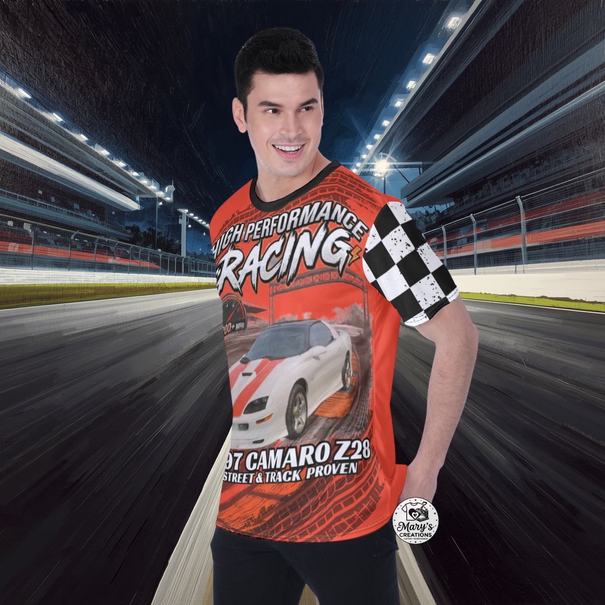 '97 Camaro Z28 High Performance AOP Racing Tee