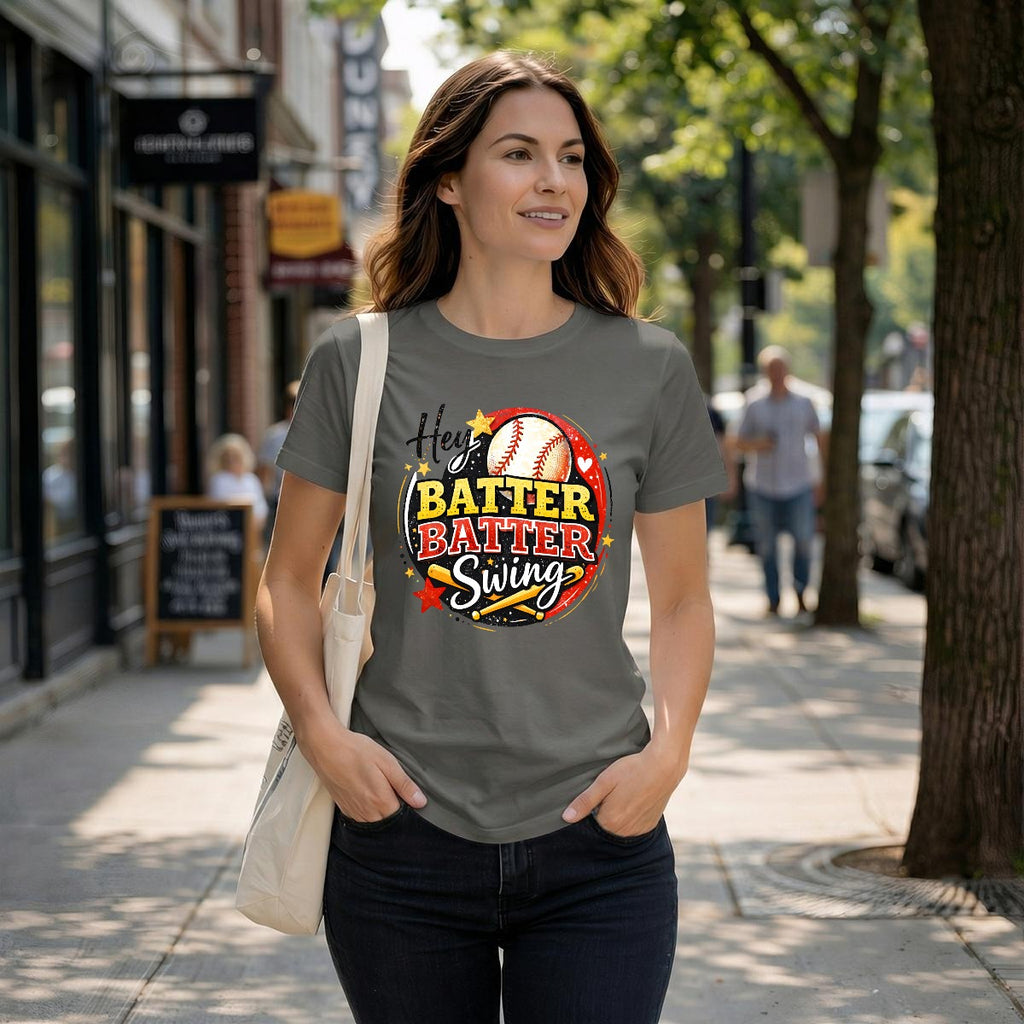 Hey Batter Batter Swing Baseball Tee