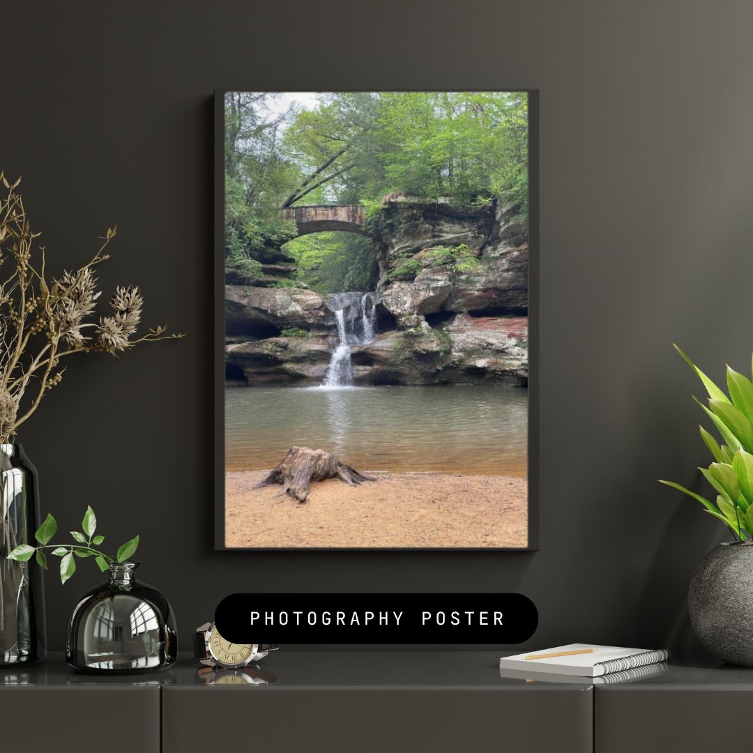 The Stone Bridge Cascade - Canvas with Frame|Vertical 2:3