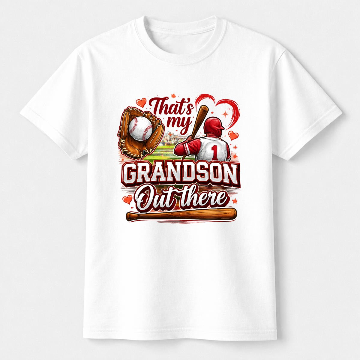 Women's That's My Grandson T-Shirt|Comfort Colors C1717 Double DTG