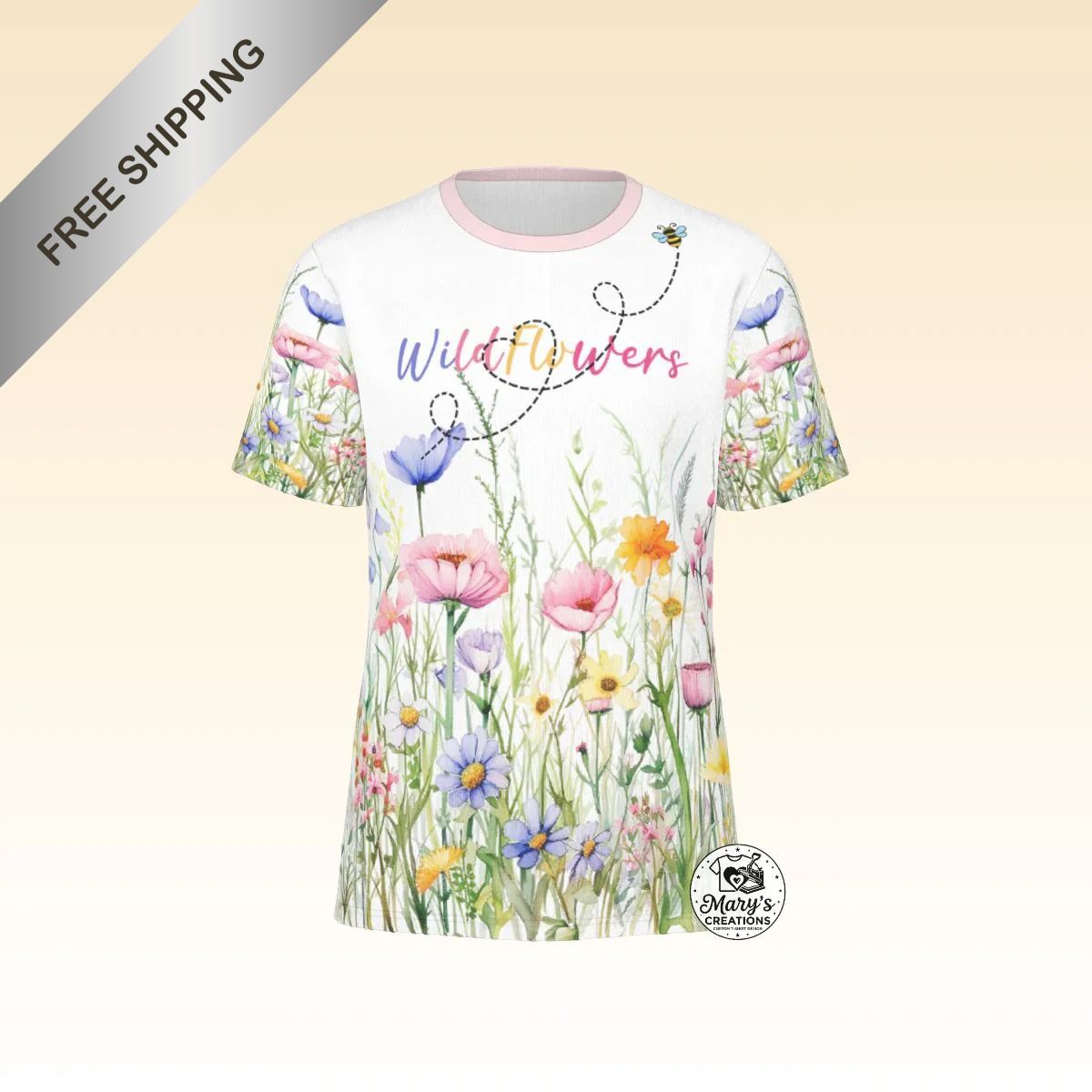 Wildflowers All-Over Print Sublimation Tee
