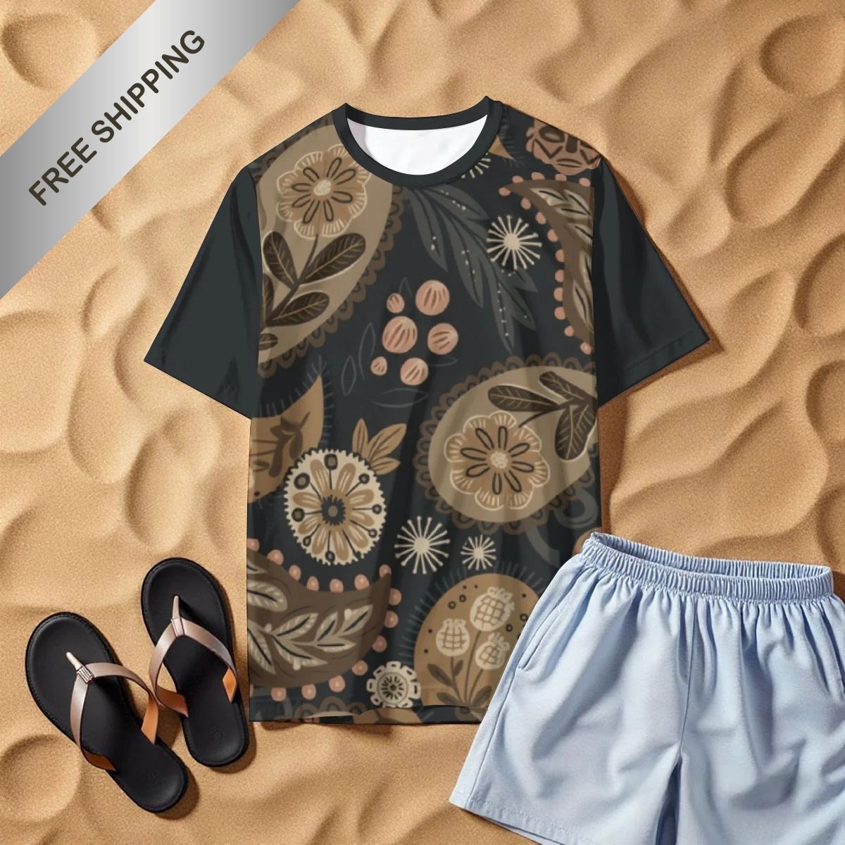 Earthbound Paisley Sublimation Tee