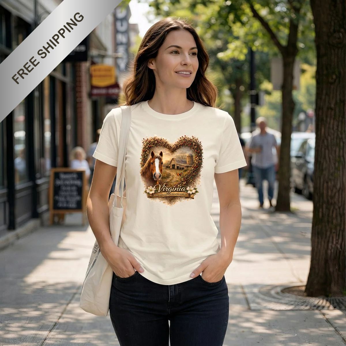 Virginia Heartland Vintage Horse & Barn Graphic Tee | Comfort Colors C1717