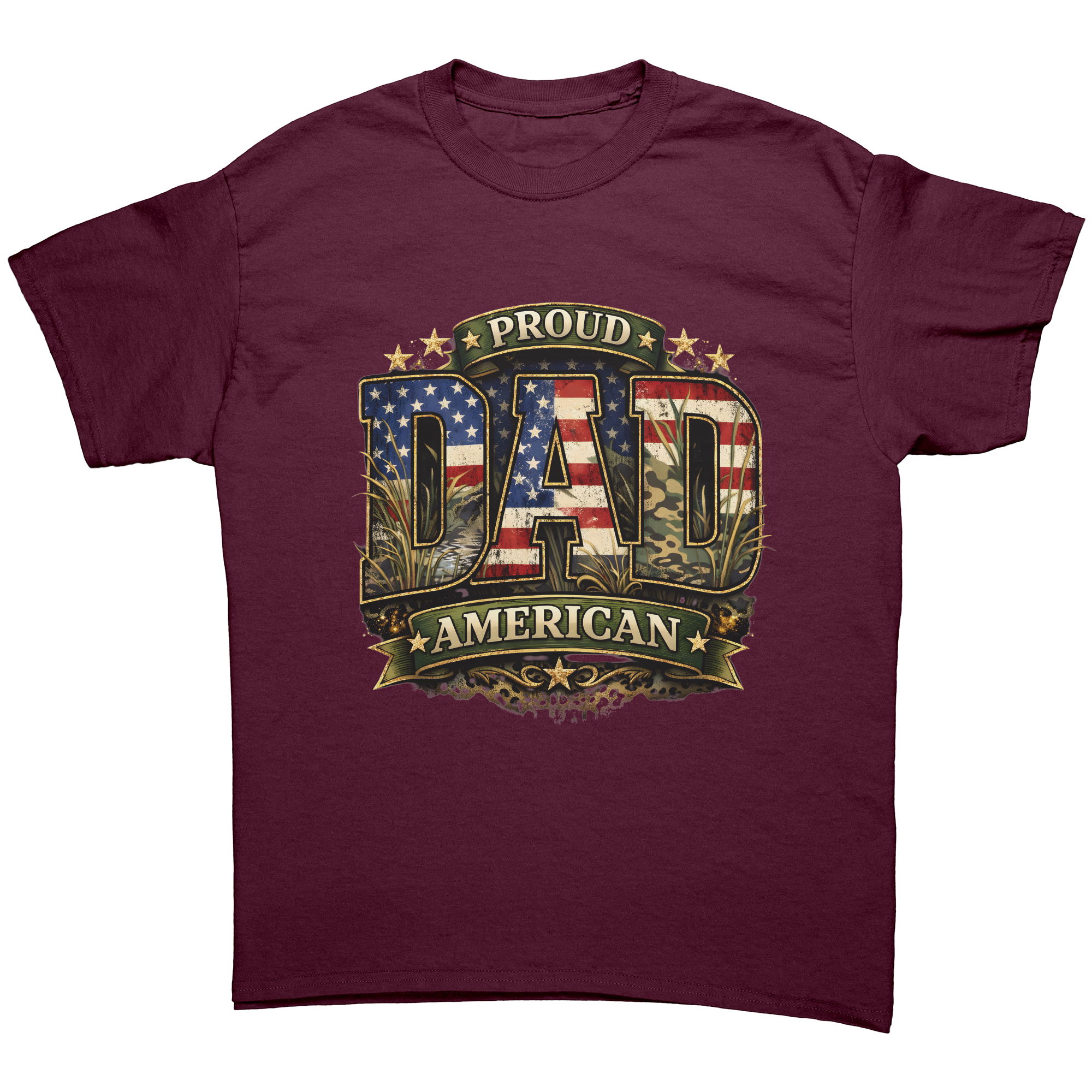 Proud_American_Dad_Patriotic_T-Shirt__U_Maroon_Front_Mockup.png_15732481