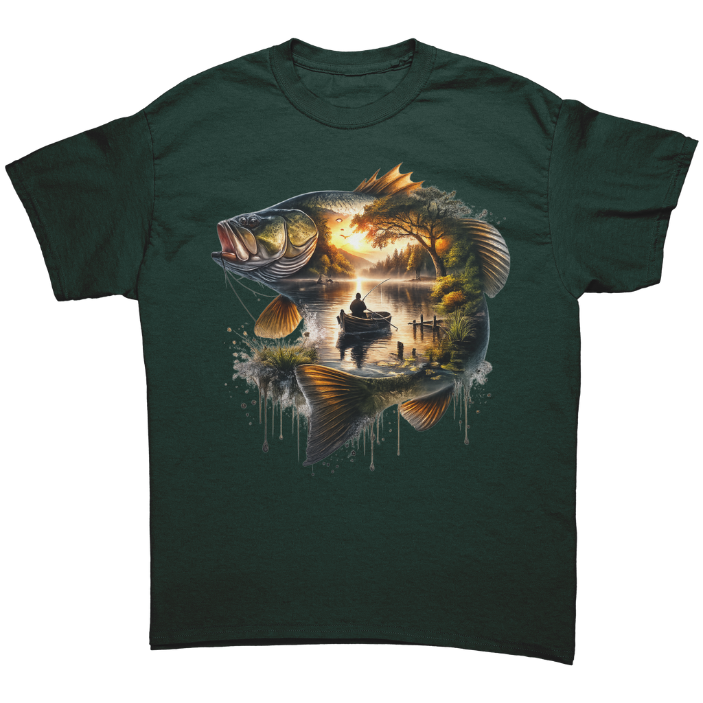Scenic_Bass_Fishing_T-Shirt__Rustic_Fis_Forest_Green_Mockup.png_15729905