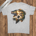 Scenic Bass Fishing T-Shirt | Rustic Fisherman Sunset Graphic Tee | Unisex Gildan 5000 | Outdoorsman Gift | 14 Colors