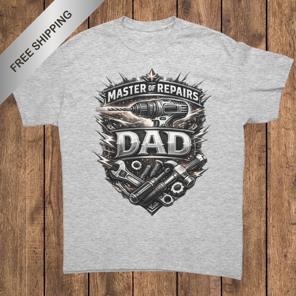 Master of Repairs Dad T-Shirt | Handyman Father's Day Gift | Gildan Unisex 5000 Graphic Tee | Free Shipping