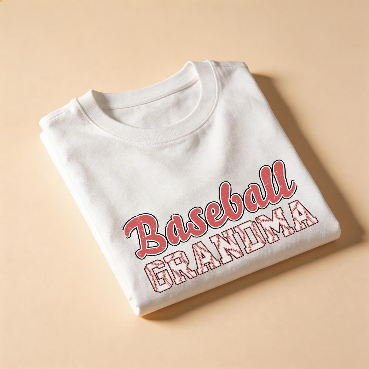 Women's BaseBall Grandma T-Shirt|Comfort Colors C1717 Double DTG