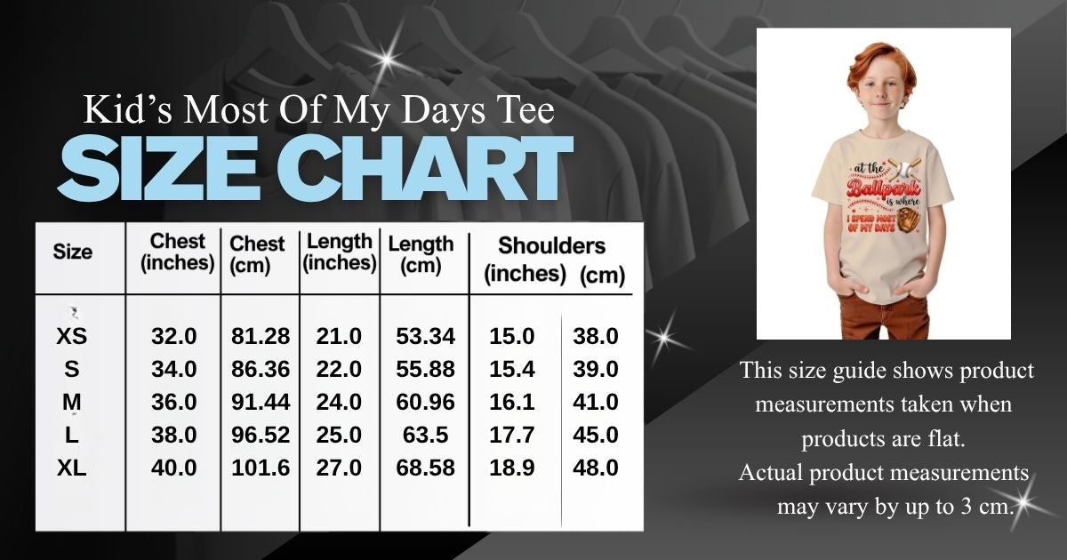 Kid's Most of My Days T Shirt Printed in USA|Gildan 5000B DTG