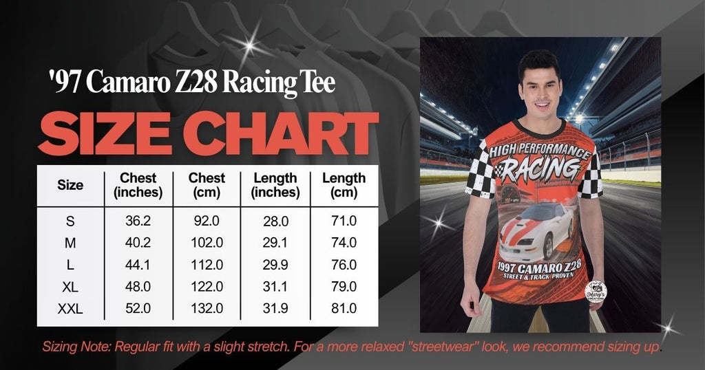 '97 Camaro Z28 High Performance AOP Racing Tee